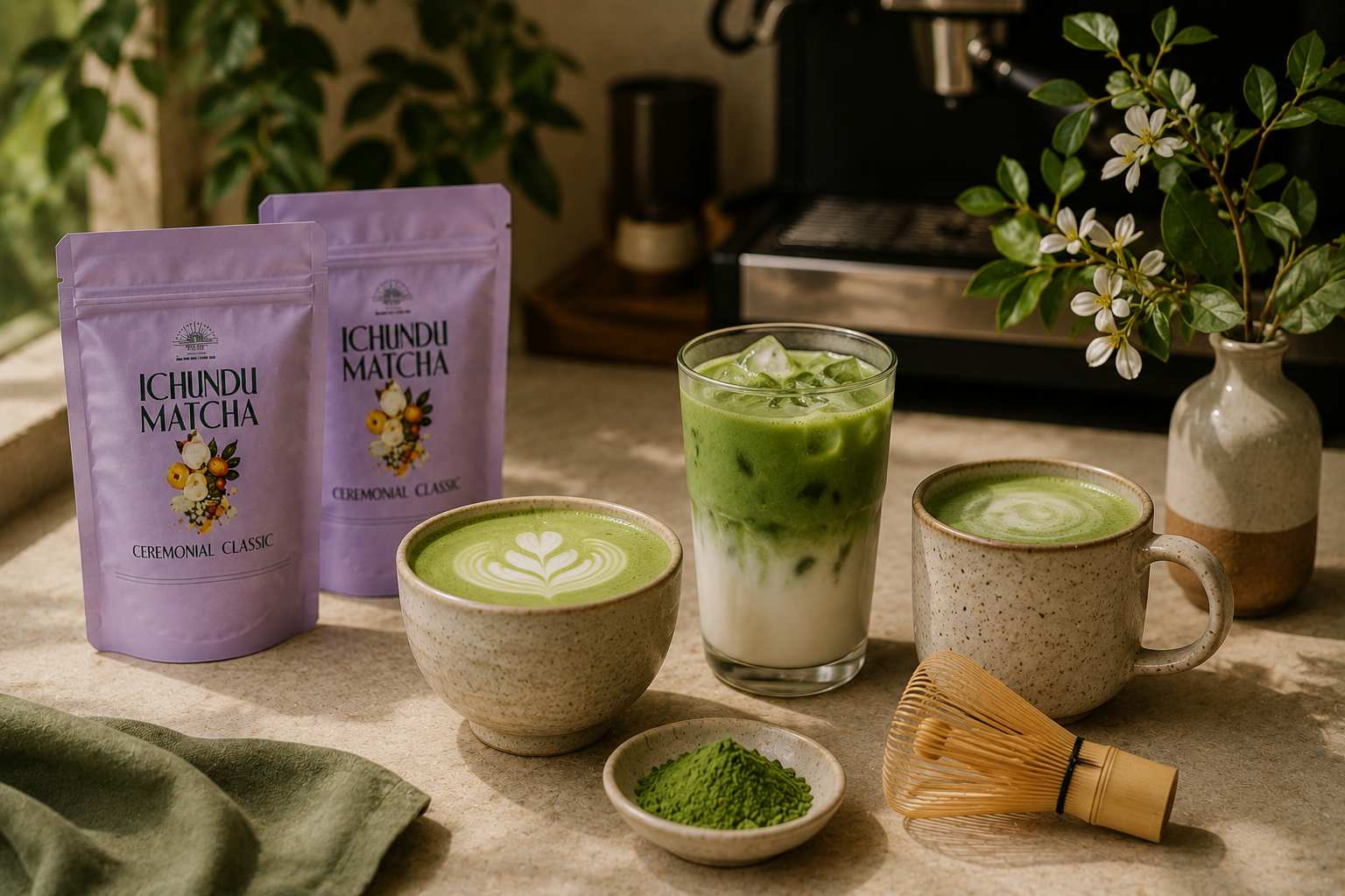 Learn how to make the best matcha latte at home — hot, iced, and oat milk versions covered with step-by-step instructions. Discover why latte-grade Japanese matcha makes all the difference and shop Ichundu's premium matcha powder today.