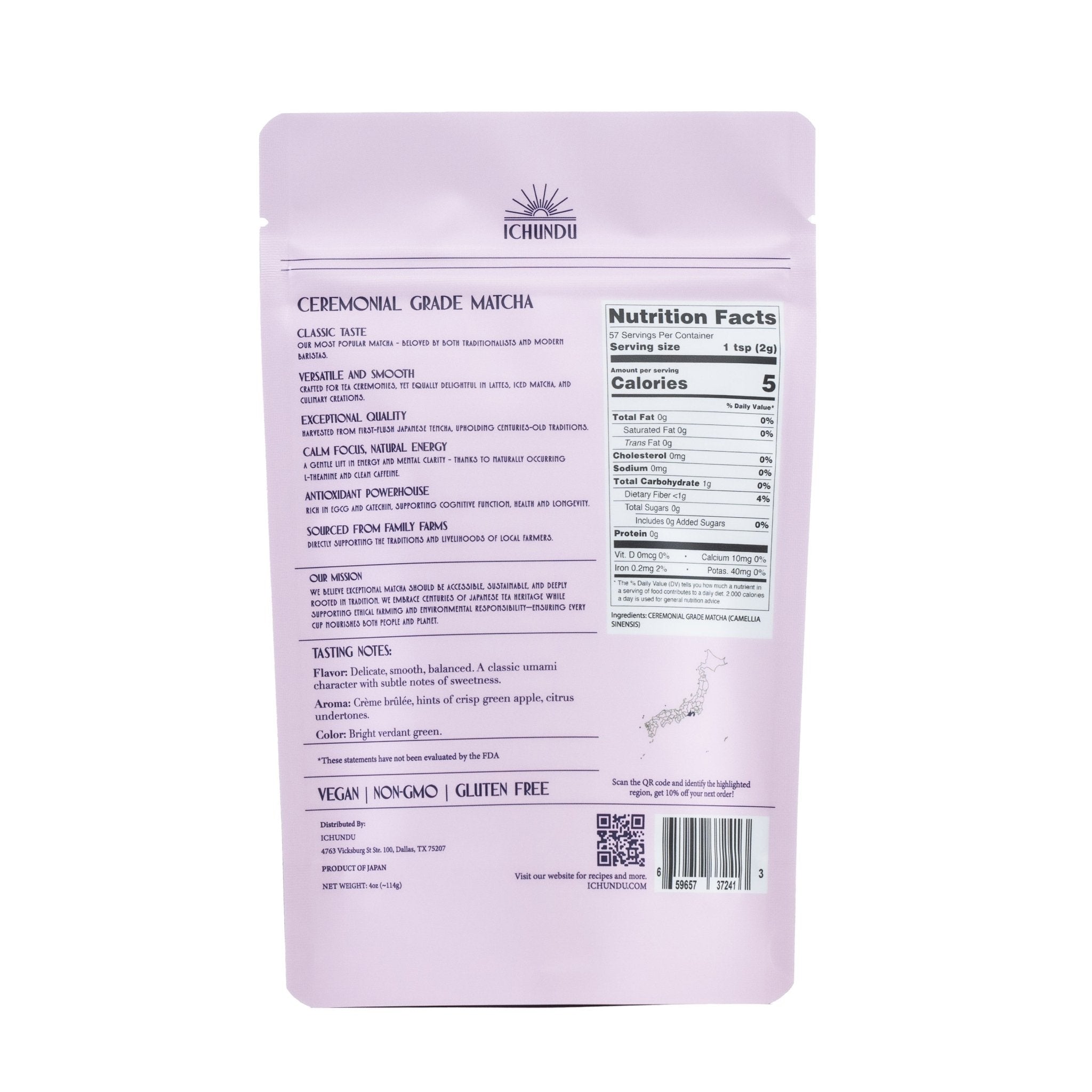 Bulk Retail 4oz (114g) Classic Ceremonial Matcha - ichundu