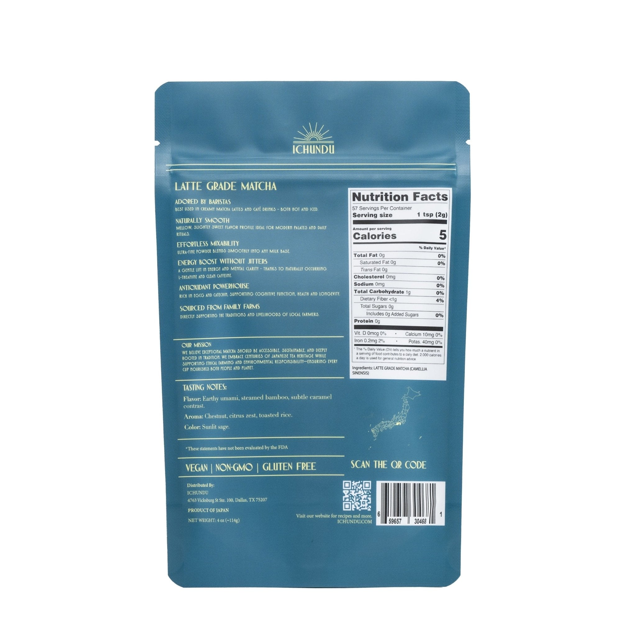 4oz (114g) Latte Classic Matcha - ichundu